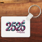 2525 Kerst ALUMINIUM RECHTHOEKIGE SLEUTELHANGER (Voorkant)
