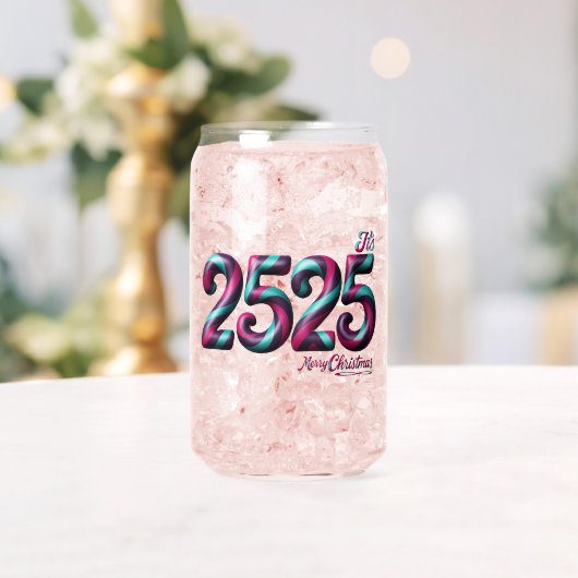 2525 KERST DRINKWARE STIJL: GEDRUKT GLAS IN BLIKJE (Insitu (Huwelijk))