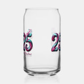 2525 KERST DRINKWARE STIJL: GEDRUKT GLAS IN BLIKJE (Links)