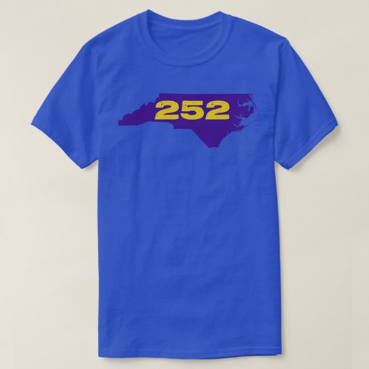 252 Paars en goud T-shirt (Design voorkant)