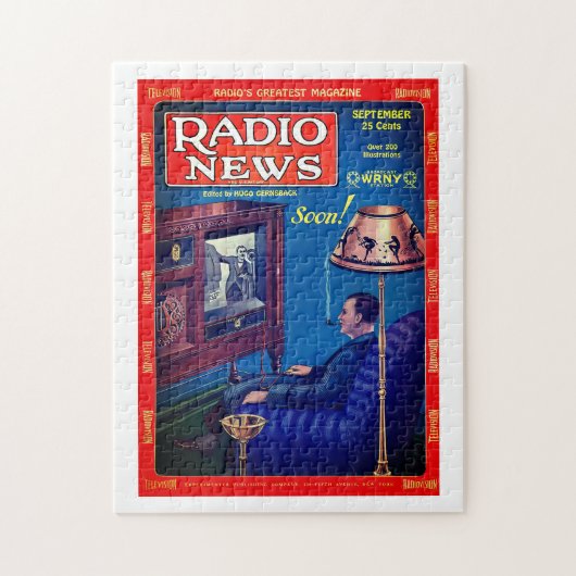 252 Stuk Puzzel van 1928 Radio Nieuws Hoesje Legpuzzel (Verticaal)