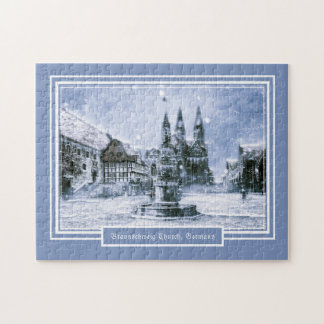 252 stuks Braunschweig Church Winter Snowy Legpuzzel