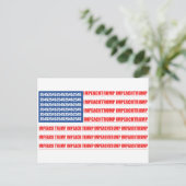 2545 Vlag Impeach Trump Briefkaart (Staand voorkant)