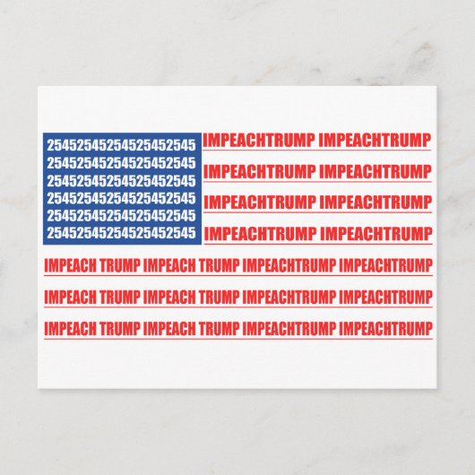 2545 Vlag Impeach Trump Briefkaart (Voorkant)