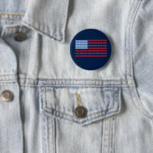 2545 Vlag Impeach Trump Ronde Button 5,7 Cm (In situ)