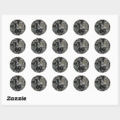 2554 Spiegel Ronde Sticker (Vel)