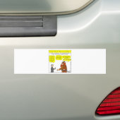 258 Cartoon van God/Atheïstische humor in kleur Bumpersticker (Op auto)