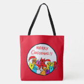 258 - Tas met kerstkatten (Voorkant)