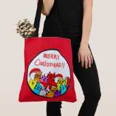 258 - Tas met kerstkatten (Dichtbij)