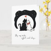 2595 Verjaardag Katten Kaart (Gele Bloem)