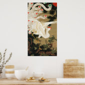 25. 老 白 図, 若 冲 Pine-tree & Phoenix, Jakuchu Poster (Keuken)