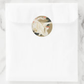 25. 老 白 図, 若 冲 Pine-tree & Phoenix, Jakuchu Ronde Sticker (Tas)