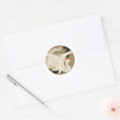 25. 老 白 図, 若 冲 Pine-tree & Phoenix, Jakuchu Ronde Sticker (Envelop)