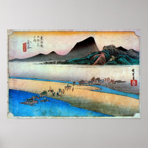 25. 金 宿, 広 重 POSTER
