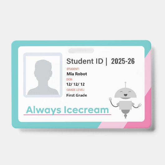 25-26 Always Icecream Badge (Voorzijde)