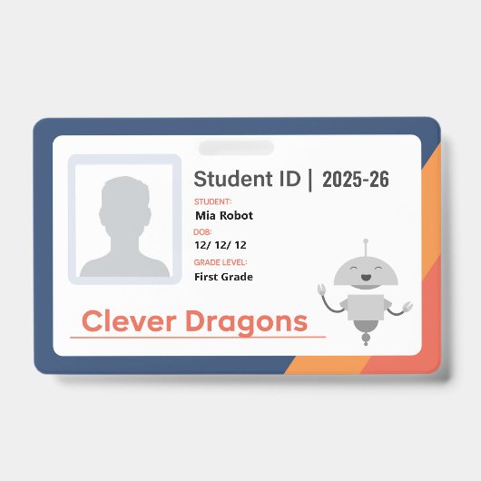 25-26 Clever Dragons-badge Badge (Voorzijde)