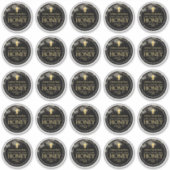 25 2.5" Waterdichte Mason Jar Honey Label (Voorkant)