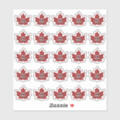 25 (3/4") Maple Leaf Grade Donker robuuste smaak Sticker (Vel)