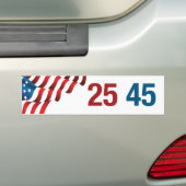 25 45 Bumpersticker (Op auto)