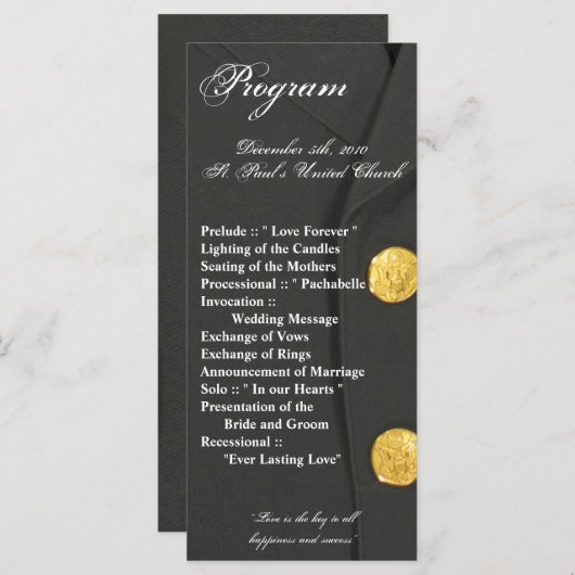 25 4x9 Brouwprogramma VOOR MIJN DRESS GREENS UNIFO Programmakaart (Voorkant / Achterkant)