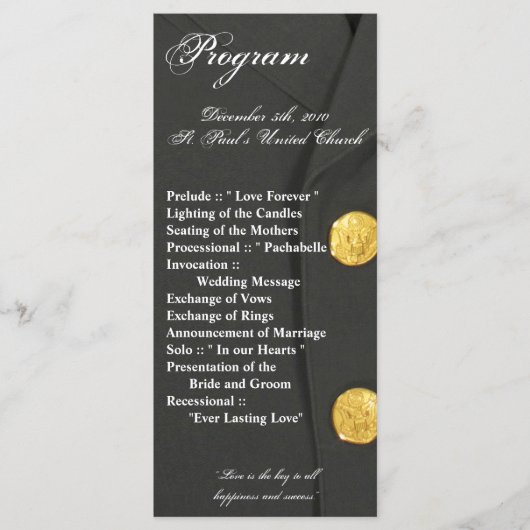 25 4x9 Brouwprogramma VOOR MIJN DRESS GREENS UNIFO Programmakaart (Voorkant)