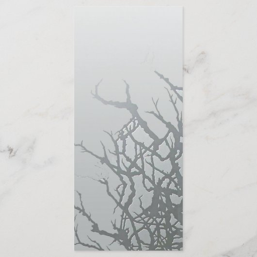 25 4x9 bruiloft programma Frosted glas gekraakte M Programmakaart (Achterkant)