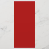 25 4x9 bruiloft programma grijs rood formele print programmakaart (Achterkant)