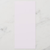 25 4x9 bruiloft programma Paarse roze lantaarn / b Programmakaart (Achterkant)
