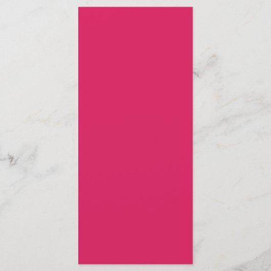 25 4x9 bruiloft programma Raspberry Pink Loops / S Programmakaart (Achterkant)