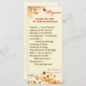 25 4x9 de Herfst van het Programma van de Weddensc Programmakaart (Voorkant / Achterkant)