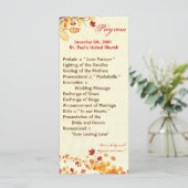 25 4x9 de Herfst van het Programma van de Weddensc Programmakaart (Staand voorkant)