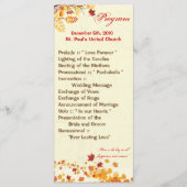 25 4x9 de Herfst van het Programma van de Weddensc Programmakaart (Voorkant)