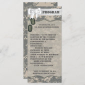 25 4x9 Huwelijksprogramma ARMY ACU Uniform Camo Ca Programmakaart (Voorkant / Achterkant)