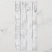 25 4x9 Huwelijksprogramma Burlap Mr en Mrs Banner Programmakaart (Achterkant)