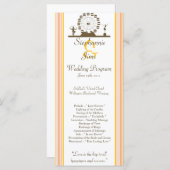 25 4x9 Huwelijksprogramma Carnaval Programmakaart (Voorkant / Achterkant)