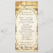 25 4x9 huwelijksprogramma  ceremonie Ring Excha Programmakaart (Voorkant)