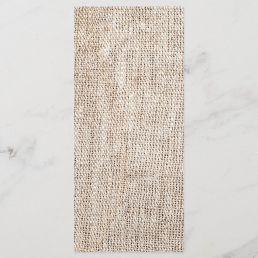 25 4x9 Huwelijksprogramma Country Lace Handkerchie Programmakaart (Achterkant)