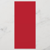25 4x9 Huwelijksprogramma Crimson Red Grey BG Whit Programmakaart (Achterkant)