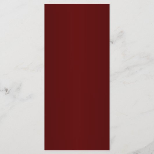 25 4x9 Huwelijksprogramma Dark Maroon Grey Swirls  Programmakaart (Achterkant)