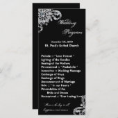 25 4x9 Huwelijksprogramma Diamond Ketting Jewlery Programmakaart (Voorkant / Achterkant)