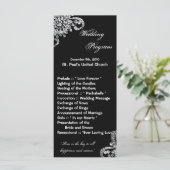 25 4x9 Huwelijksprogramma Diamond Ketting Jewlery Programmakaart (Staand voorkant)