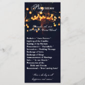 25 4x9 Huwelijksprogramma Eiken Boom String Lights Programmakaart (Voorkant)