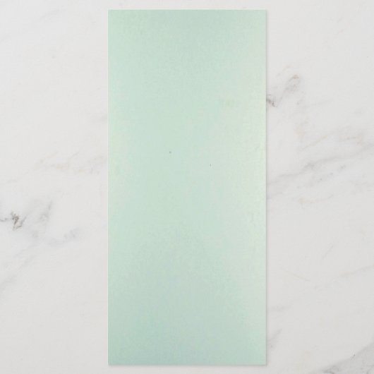 25 4x9 Huwelijksprogramma Frosted Glass Mirror Mod Programmakaart (Achterkant)