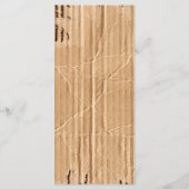 25 4x9 huwelijksprogramma gescheurd karton bewegen programmakaart (Achterkant)