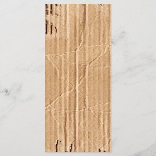 25 4x9 huwelijksprogramma gescheurd karton bewegen programmakaart (Achterkant)