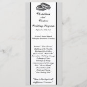 25 4x9 huwelijksprogramma His/Hers Diamond Wedding Programmakaart (Voorkant)