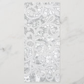 25 4x9 Huwelijksprogramma Hoefijzers op Burlap Lac Programmakaart (Achterkant)