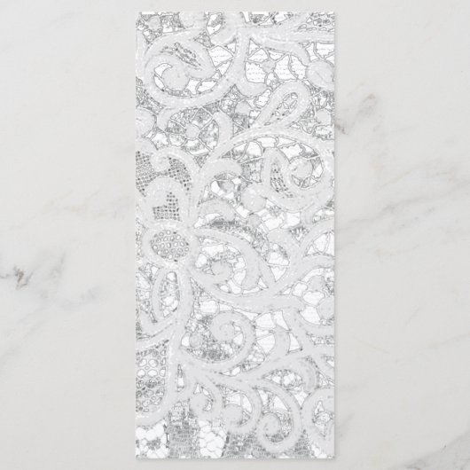 25 4x9 Huwelijksprogramma Hoefijzers op Burlap Lac Programmakaart (Achterkant)