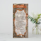 25 4x9 Huwelijksprogramma Jachtpaar Herten Doe Buc Programmakaart (Staand voorkant)