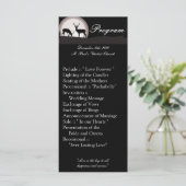 25 4x9 Huwelijksprogramma Jagers Maan Herten Buck  Programmakaart (Staand voorkant)